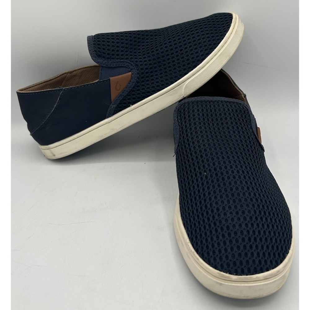 OluKai Navy Blue Slip-On Shoes